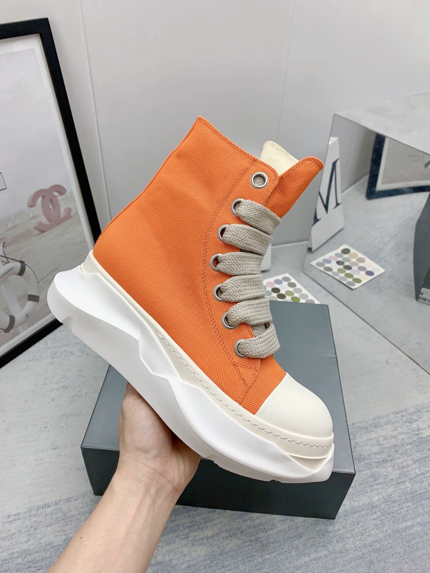 Men Women R*ick O*wens Top Sneaker