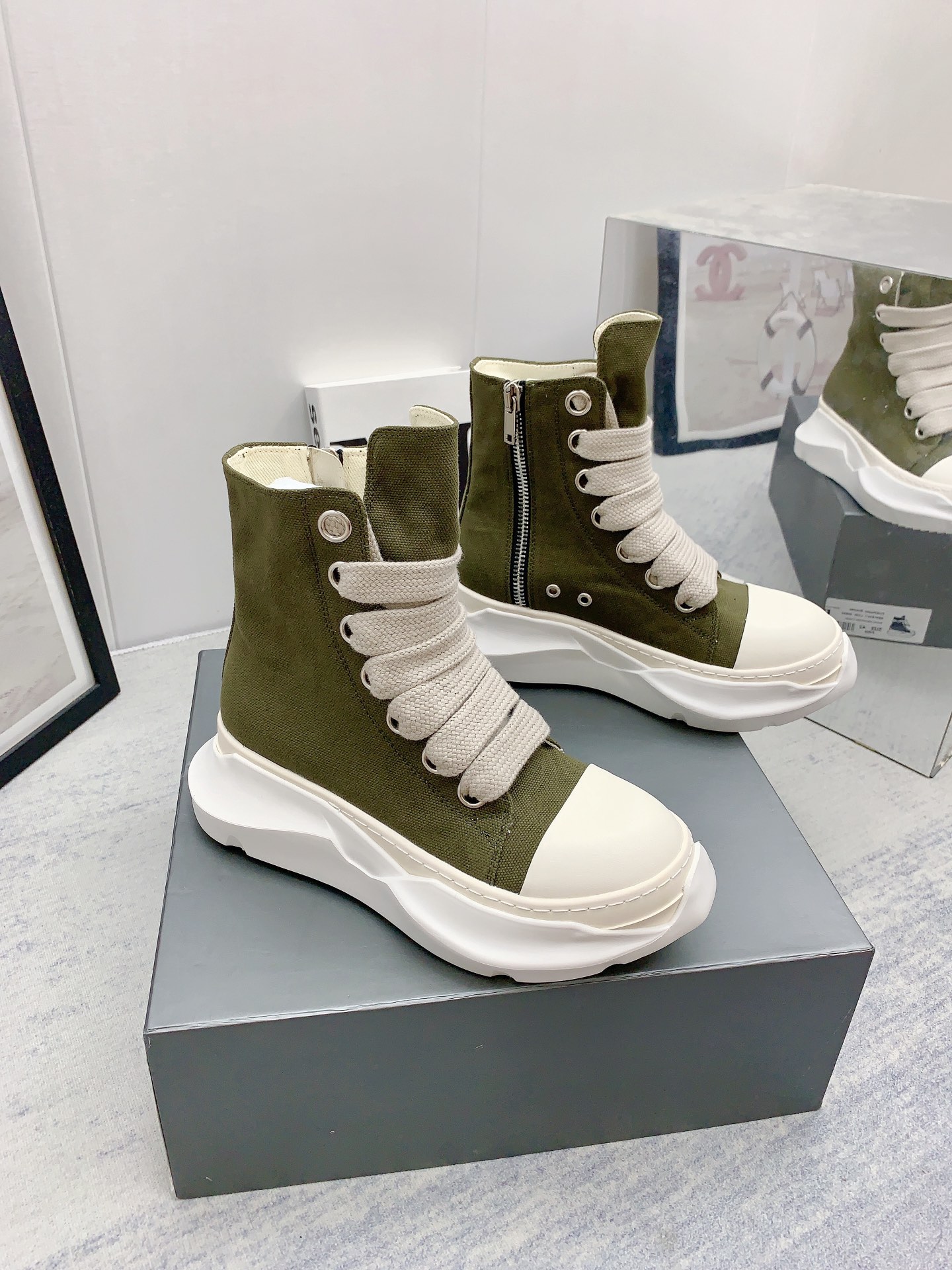 Men Women R*ick O*wens Top Sneaker