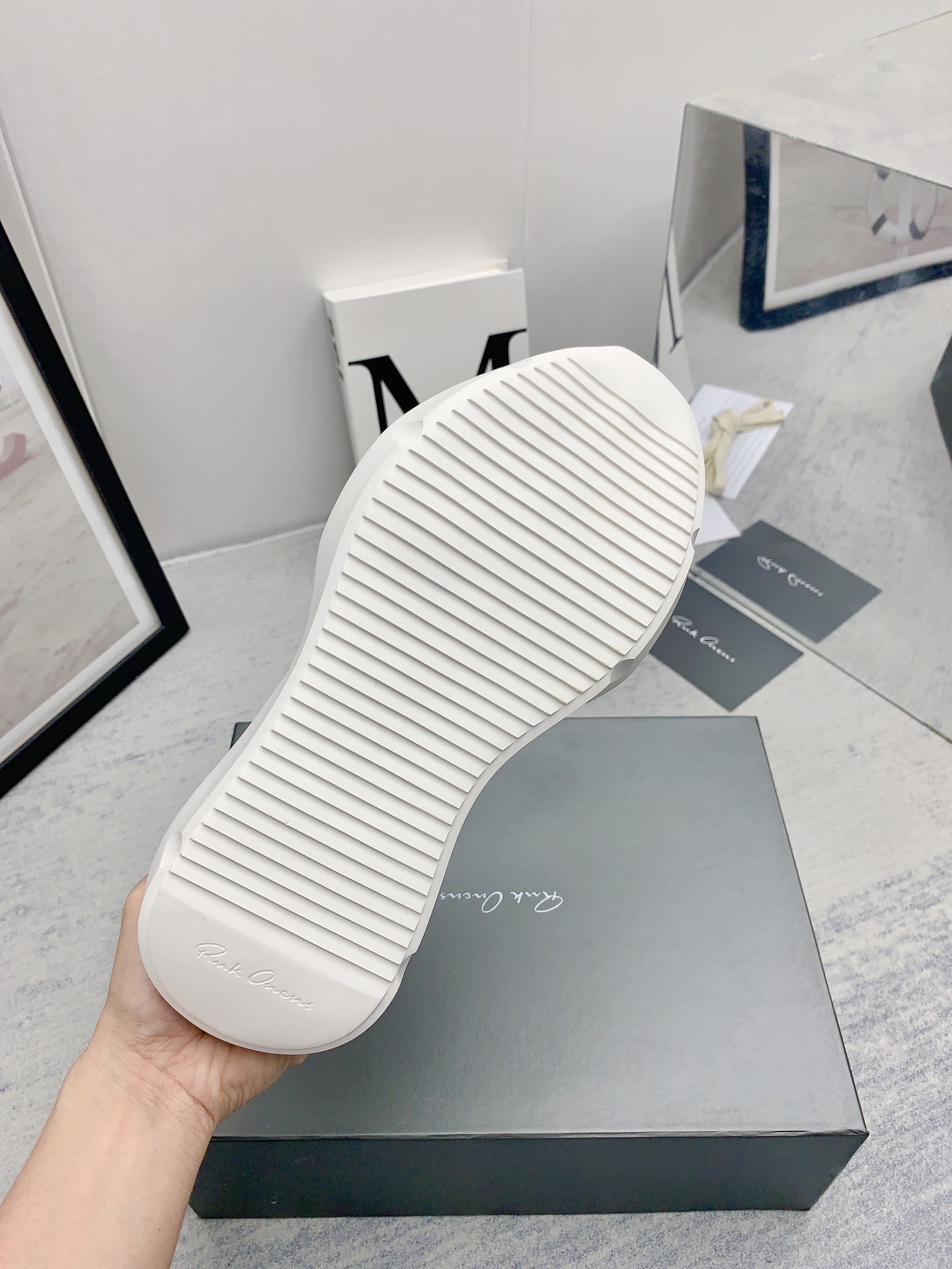 Men Women R*ick O*wens Top Sneaker