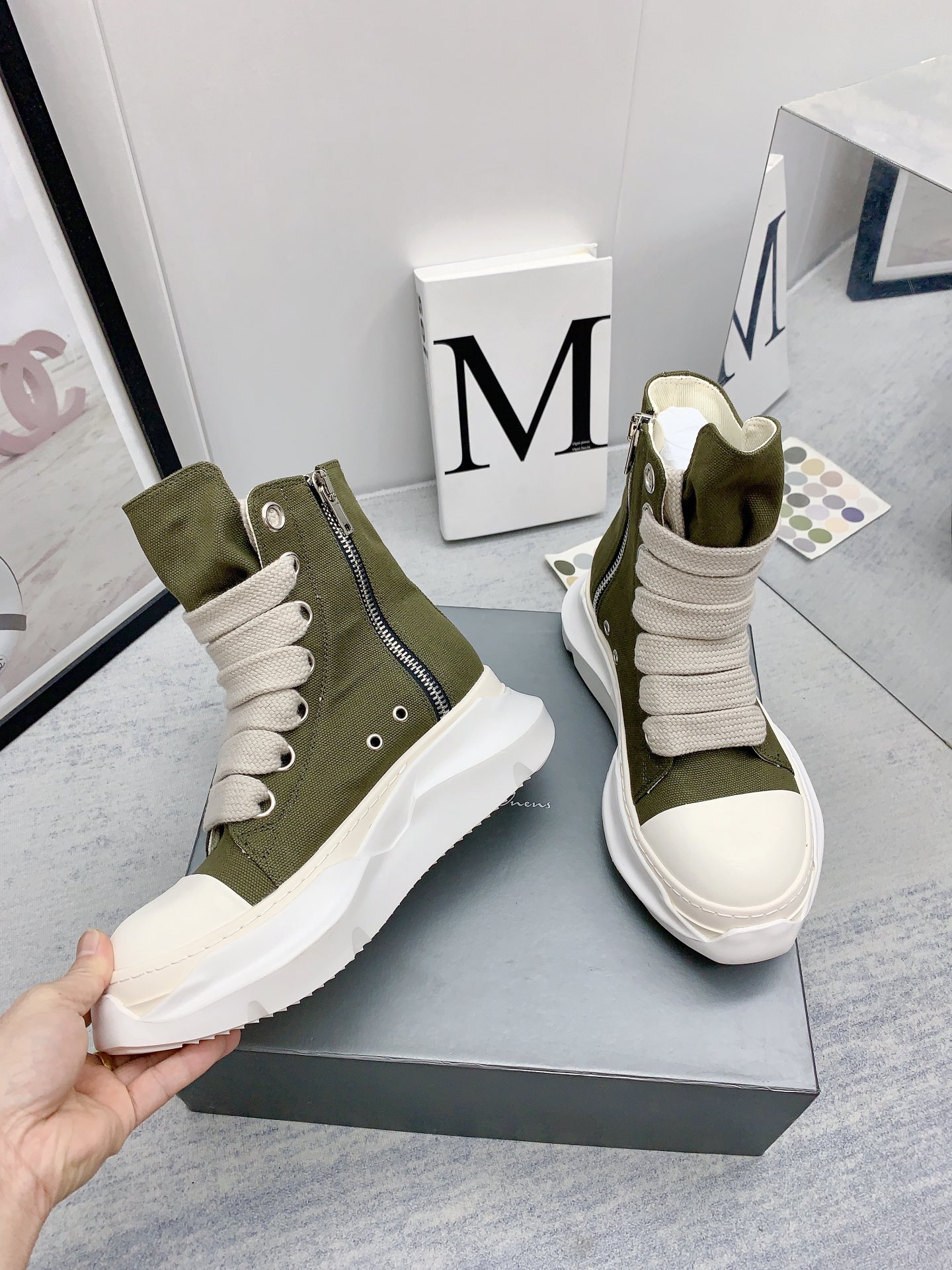 Men Women R*ick O*wens Top Sneaker