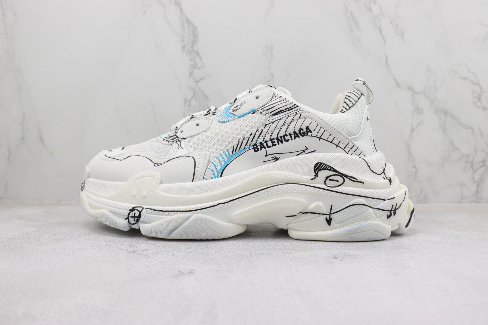 Men Women B*alenciaga Top Sneakers
