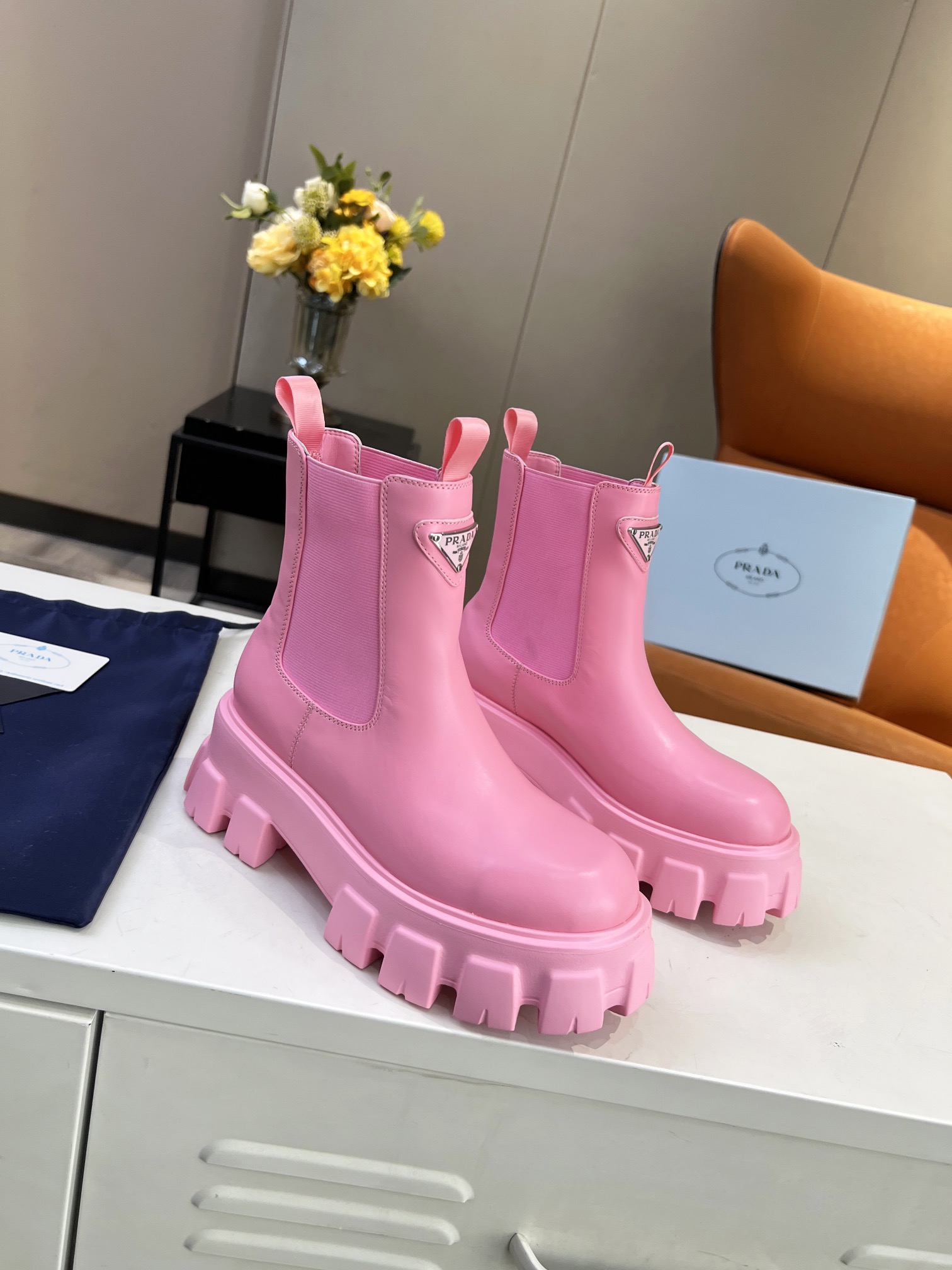 Women P*rada Top Sneakers