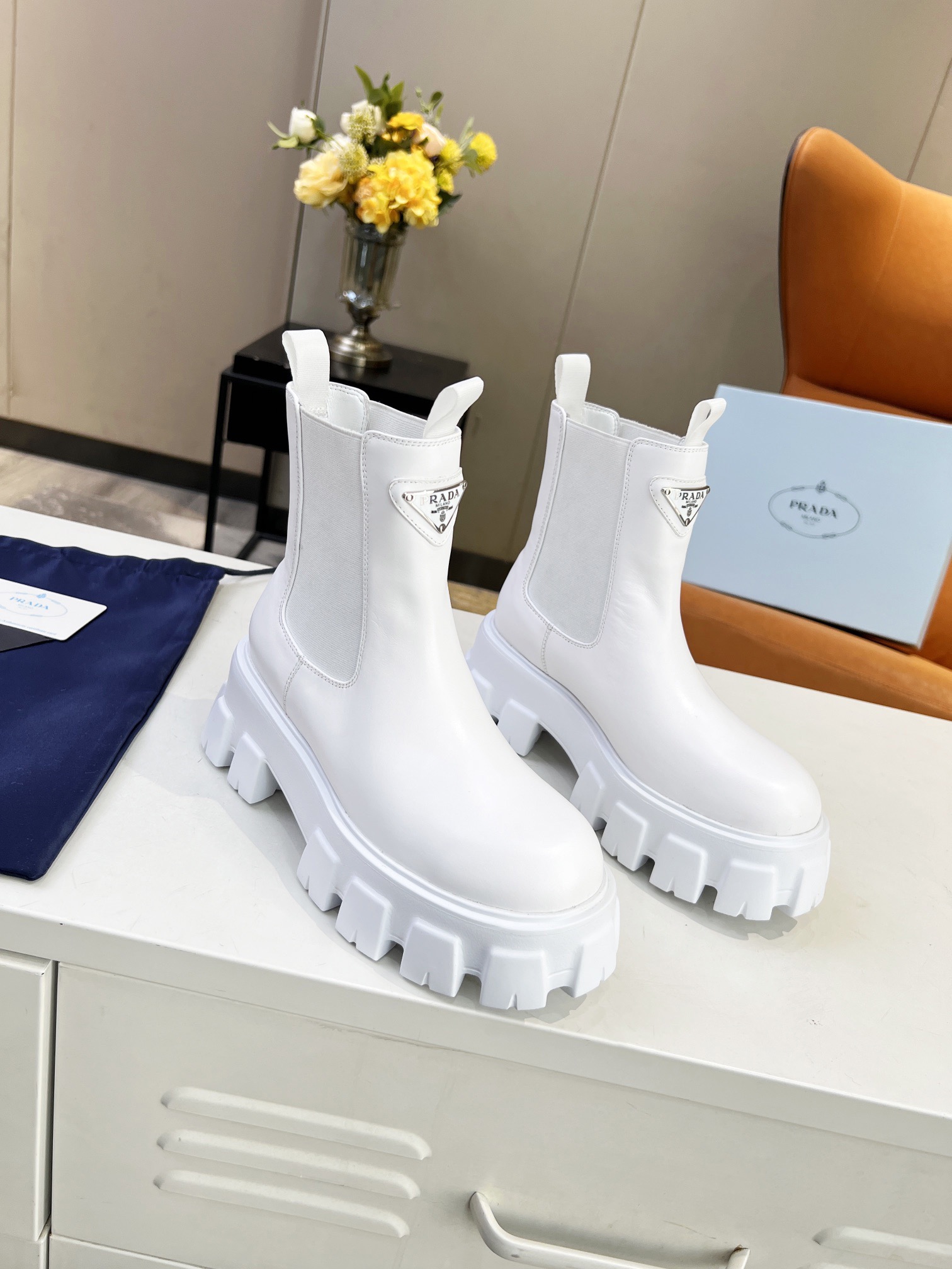 Women P*rada Top Sneakers