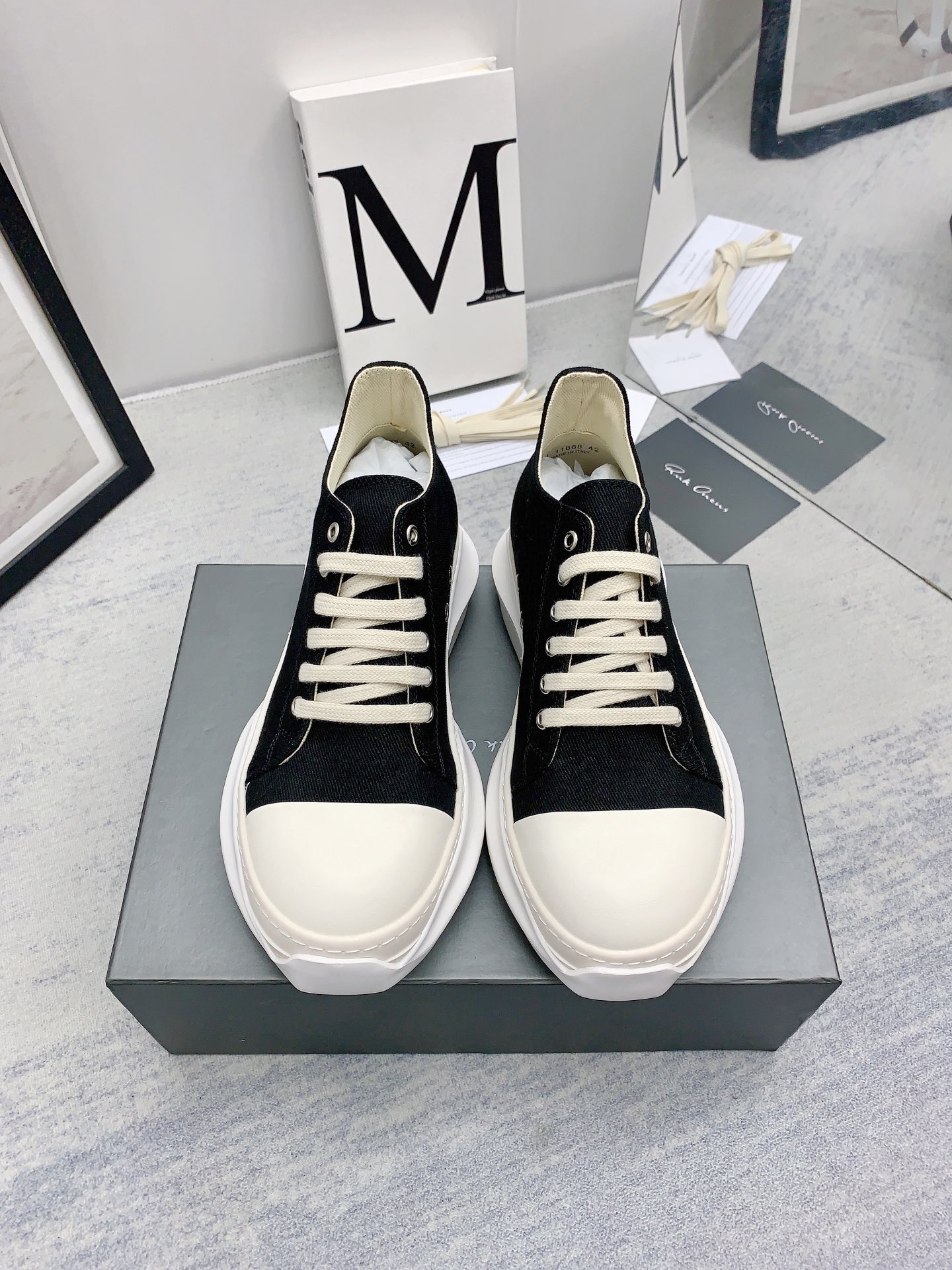 Men Women R*ick O*wens Top Sneaker