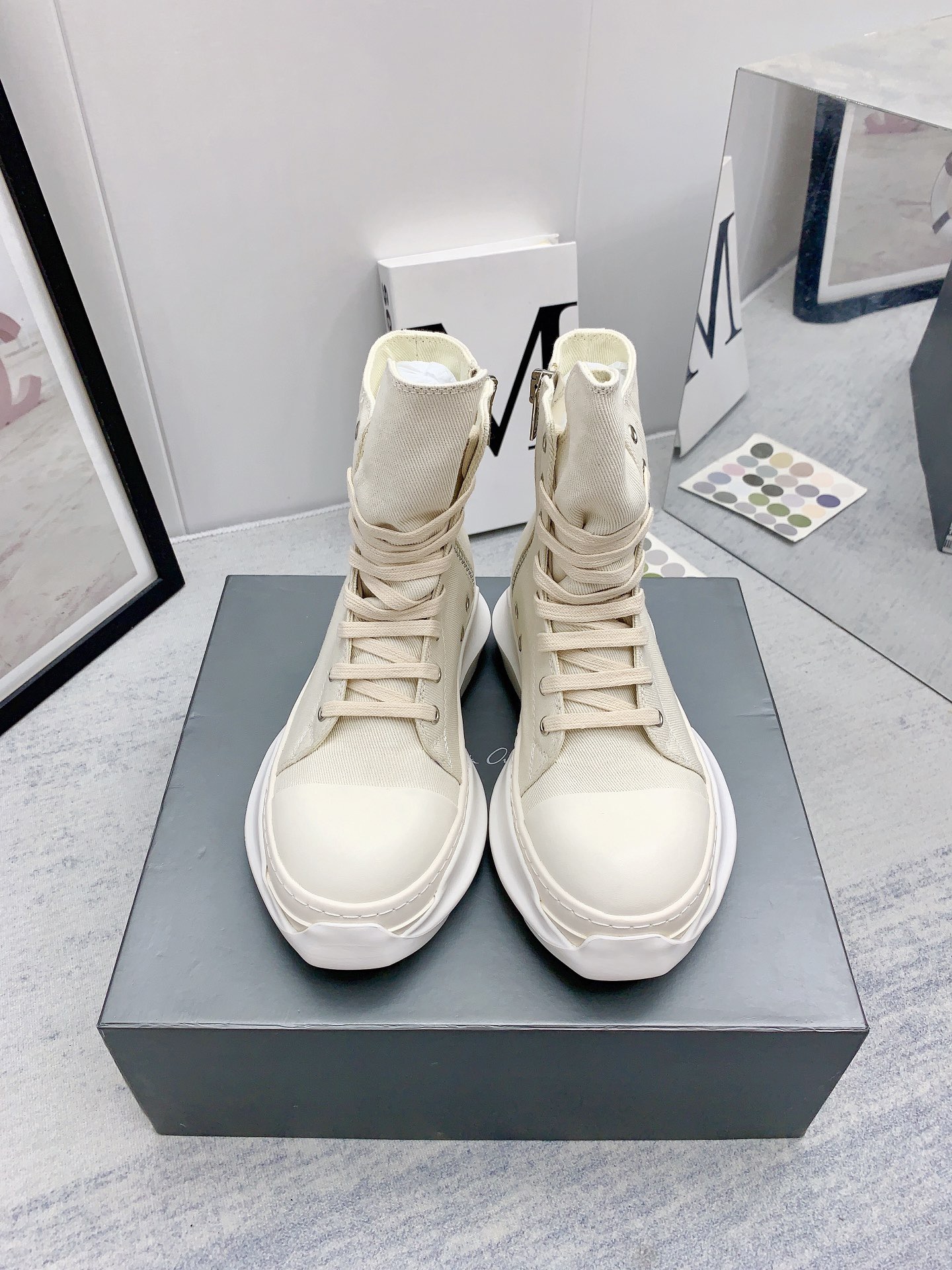 Men Women R*ick O*wens Top Sneaker