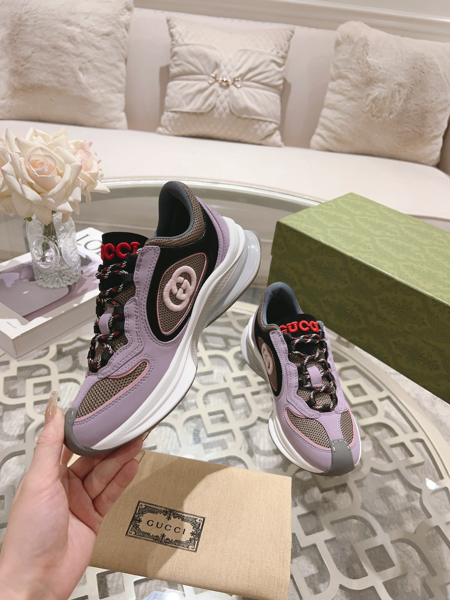 Men Women G*ucci Top Sneaker