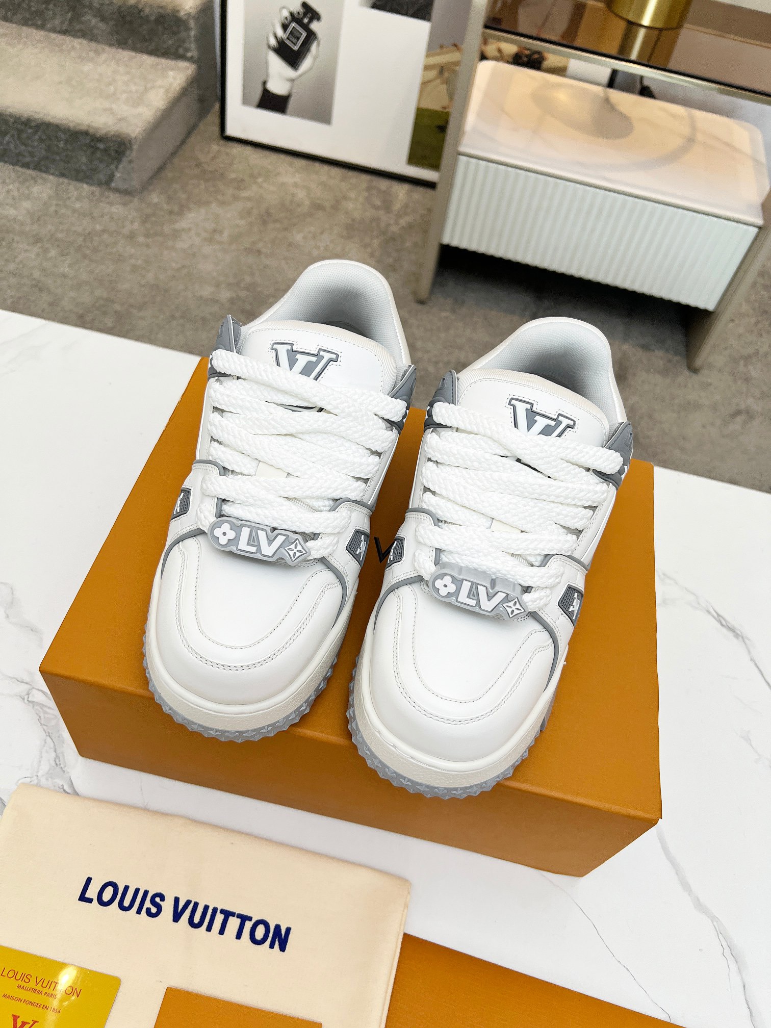 Men Women L*ouis V*uitton Top Sneaker L*V Trainer size 35-46
