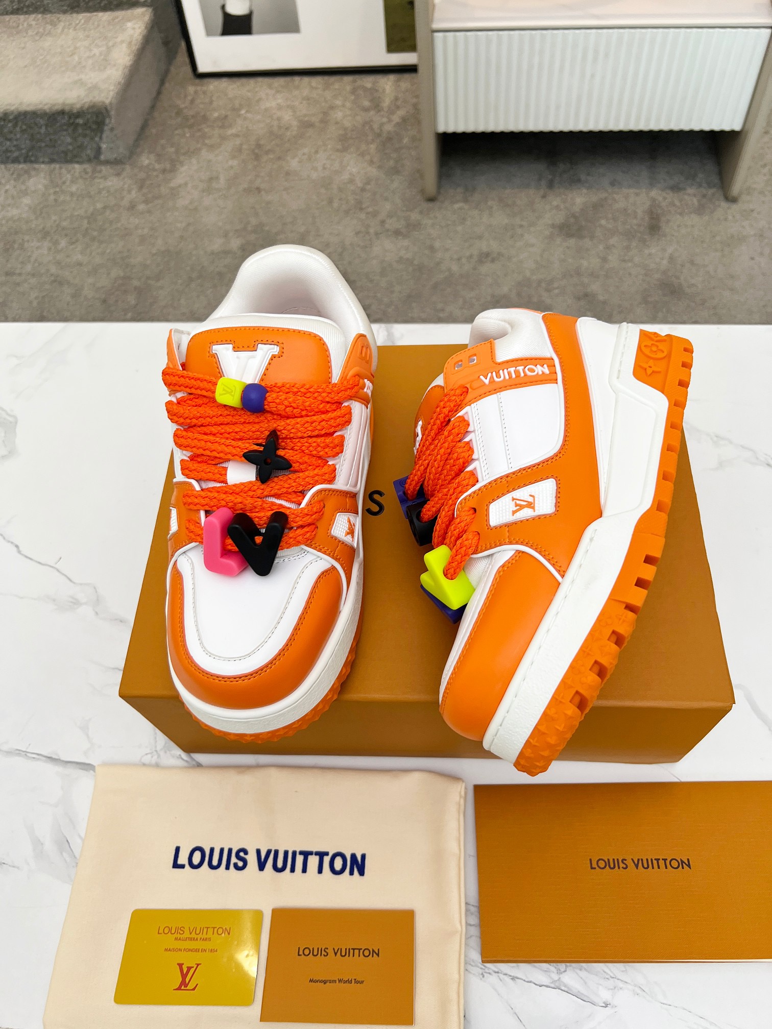 Men Women L*ouis V*uitton Top Sneaker L*V Trainer size 35-46