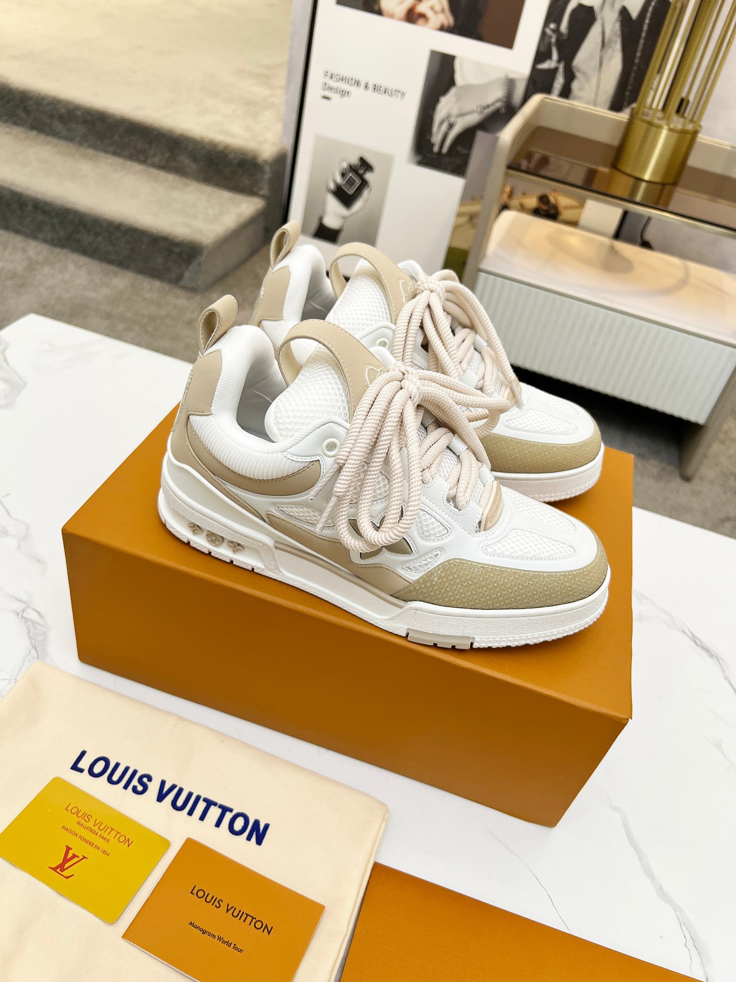 Men Women L*ouis V*uitton Top Sneaker L*V Trainer size 35-46