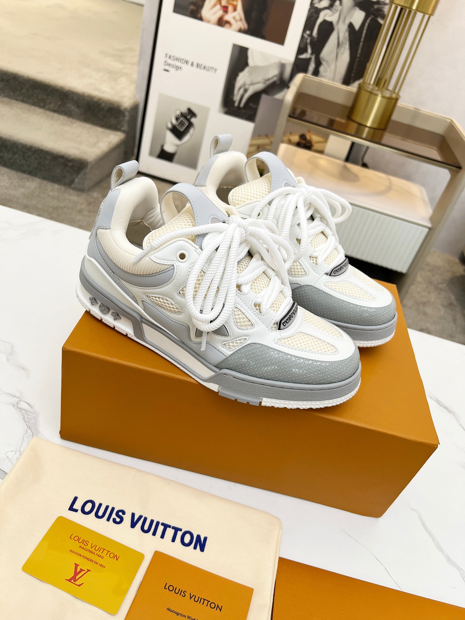Men Women L*ouis V*uitton Top Sneaker L*V Trainer size 35-46