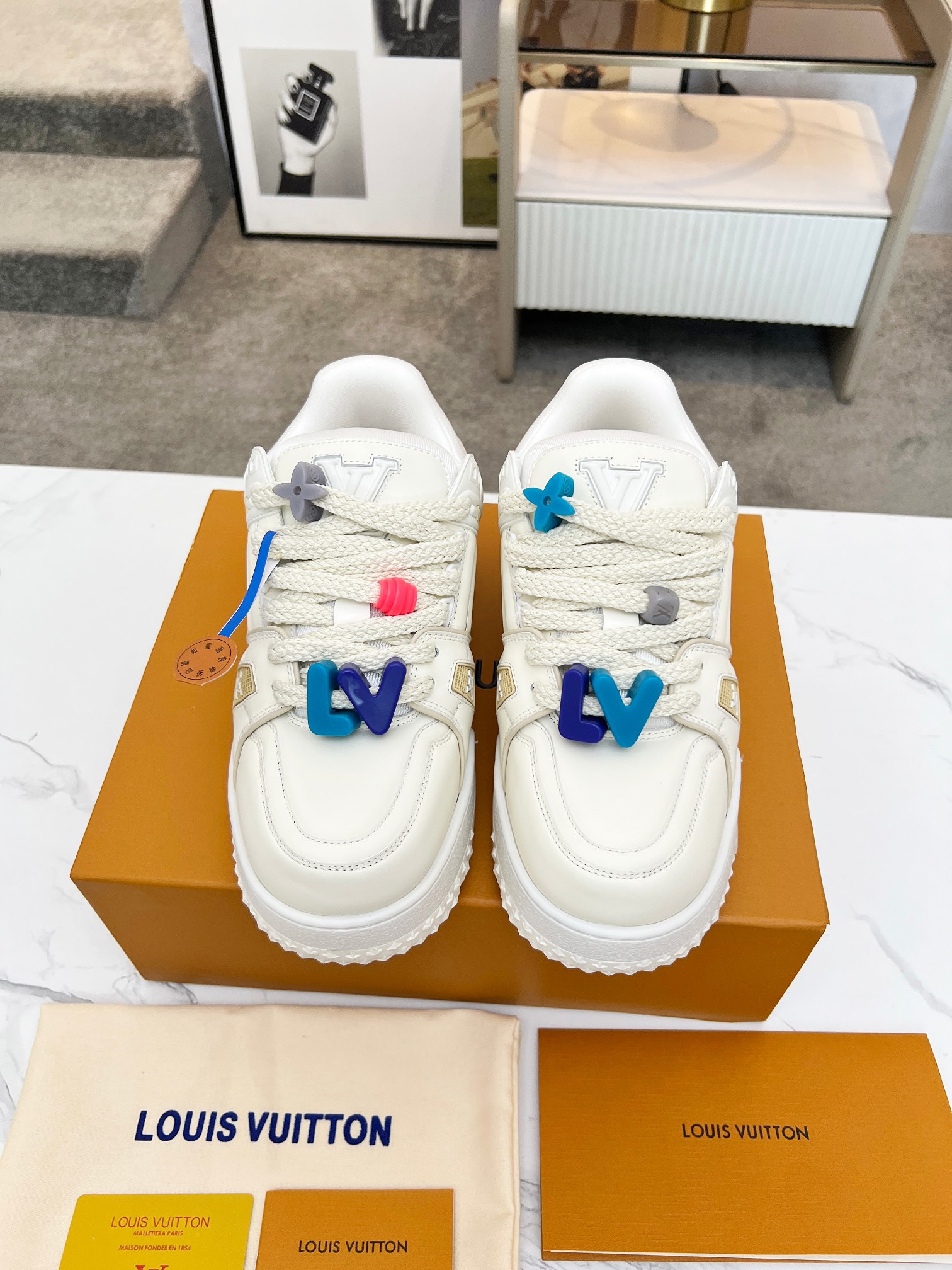 Men Women L*ouis V*uitton Top Sneaker L*V Trainer size 35-46